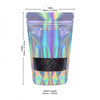Pochette alu holographique 8x13x5cm - 100 pcs