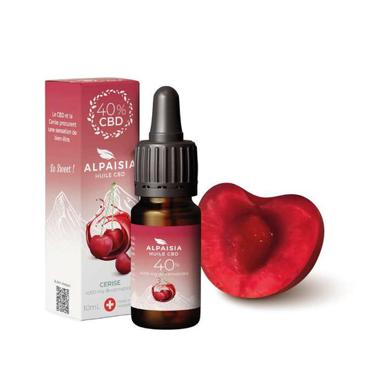 Huile CBD 10%/20%/40% broad spectrum cerise | ALPAISIA