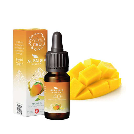 Huile CBD 10%/20%40% broad spectrum mangue | ALPAISIA