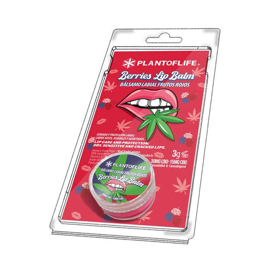 Baume lèvres CBD &amp; CBG fruits rouges | PLANT OF LIFE