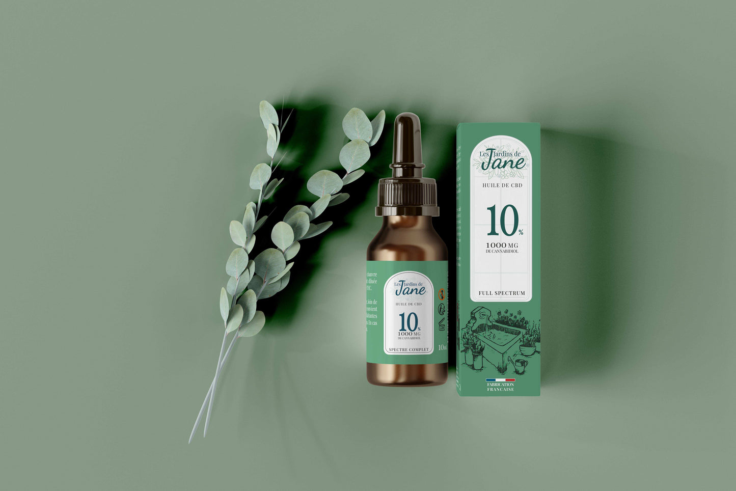 Huile CBD 10% full spectrum | LES JARDINS DE JANE