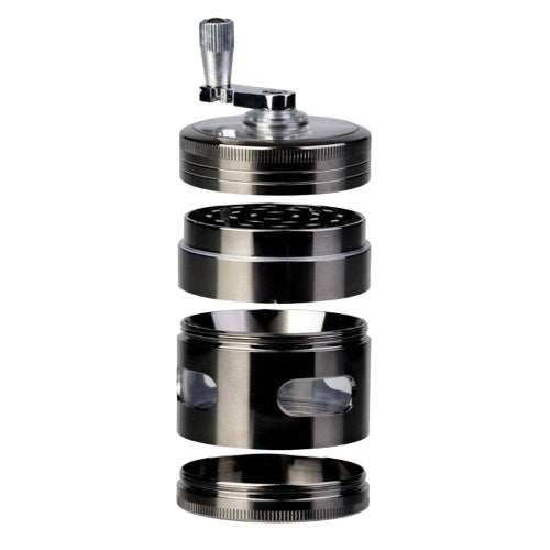 Grinder avec manivelle Champ High 4 parties 55mm - Le Fermier CBD®