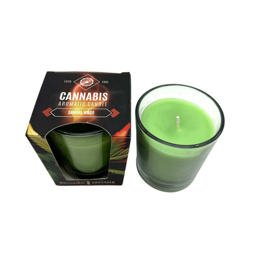 Bougie parfumée au Cannabis Sandal Wood | MULTITRANCE - Le Fermier CBD®