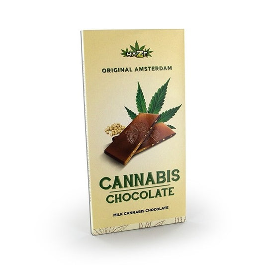 Chocolat au lait graines de chanvre | HAZE - Le Fermier CBD®
