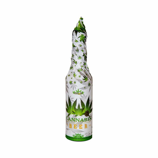 Bière CBD - bouteille habillée 33cl | MULTITRANCE &amp; HAZE (Noir)