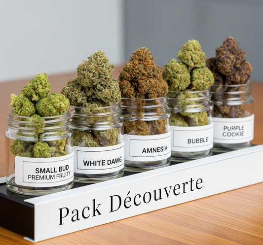 Coffret découverte fleurs CBD x5