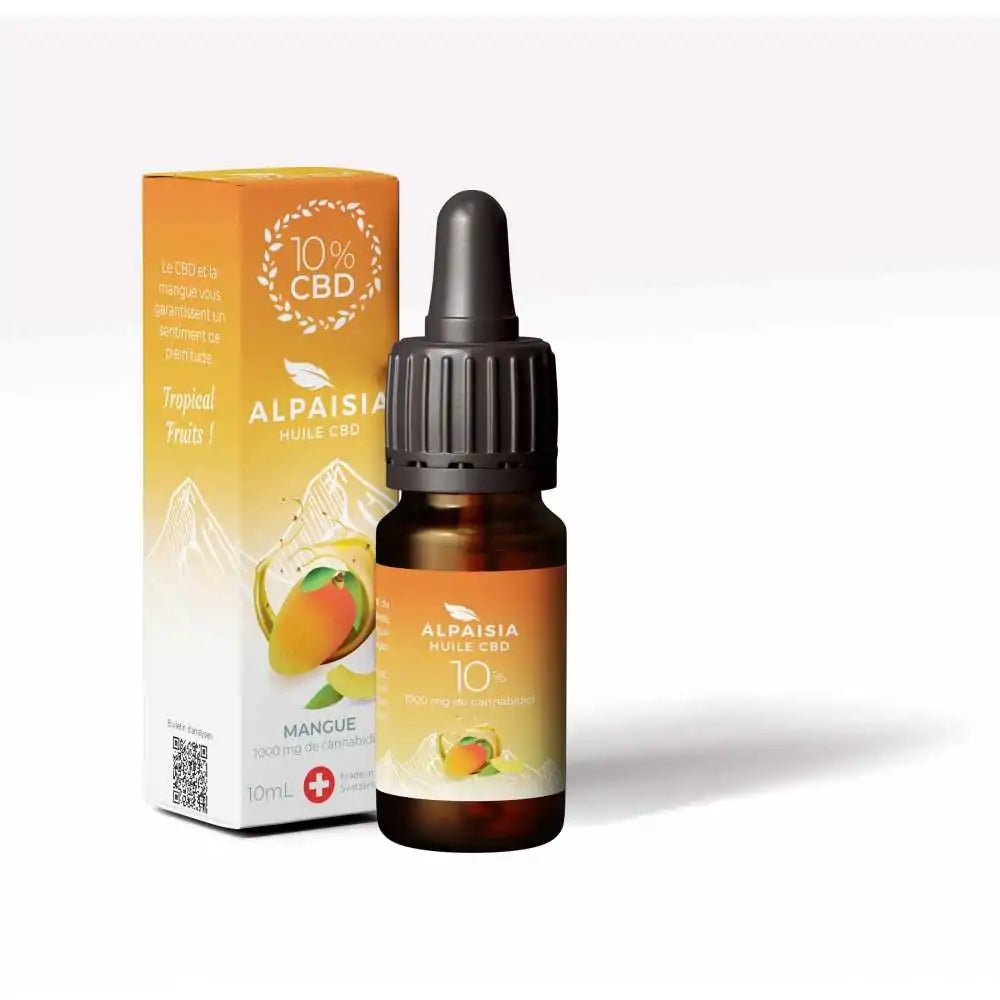 Huile CBD 10%/20%40% broad spectrum mangue | ALPAISIA