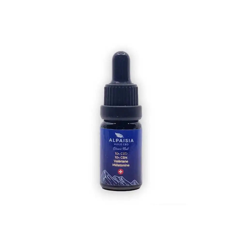 Huile CBD 10% full spectrum douce nuit | ALPAISIA