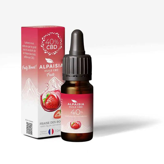 Huile CBD 10%/20%40% broad spectrum fraise | ALPAISIA