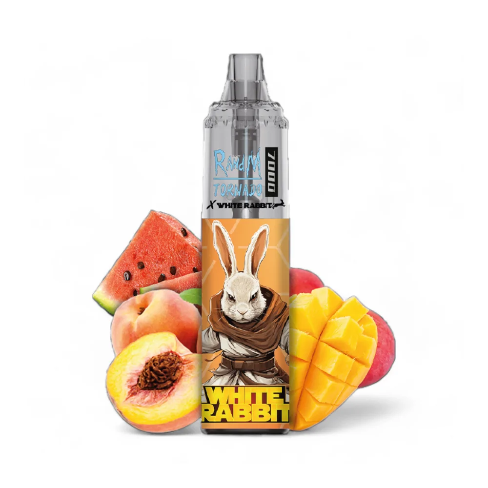 Puff Tornado 7000 White Rabbit Mango Pêche Pastèque